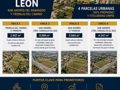 Terreno Urbanizable 19534 m² en León (24010)